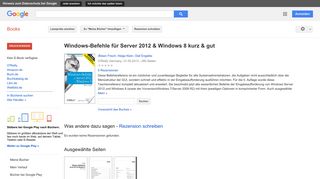 
                            8. Windows-Befehle für Server 2012 & Windows 8 kurz & gut