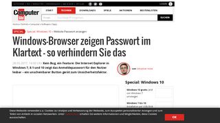 
                            9. Windows-Browser zeigen Passwörter im Klartext - Computer Bild