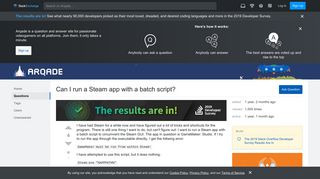 
                            3. windows - Can I run a Steam app with a batch script? - Arqade