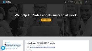 
                            5. windows CE 6.0 RDP login - Experts Exchange