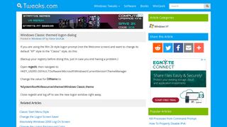 
                            6. Windows Classic themed logon dialog - Tweaks.com