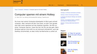 
                            9. Windows: Computer sperren per Hotkey - so geht das | Tippscout.de