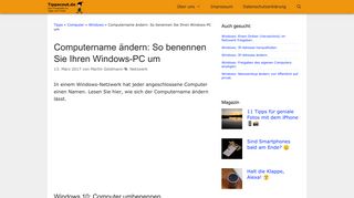 
                            10. Windows: Computername ändern - einfache Anleitung | Tippscout.de