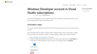 
                            7. Windows Developer Account Benefit in Visual Studio Subscriptions ...