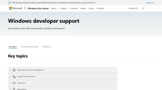 
                            11. Windows developer support – Windows app development