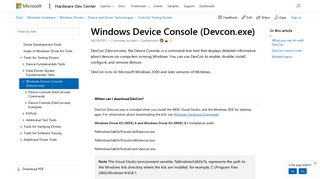 
                            3. Windows Device Console (Devcon.exe) - Windows drivers | Microsoft ...