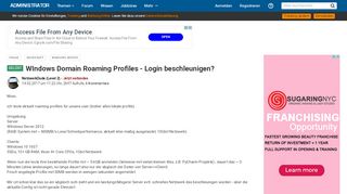 
                            6. WIndows Domain Roaming Profiles Login beschleunigen ...