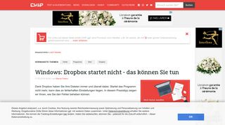 
                            6. Windows: Dropbox startet nicht - das können Sie tun - CHIP