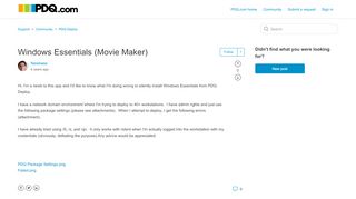 
                            9. Windows Essentials (Movie Maker) - PDQ.com