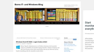 
                            4. Windows Event ID 4624– Login-Codes erklärt | Borns IT- und ...