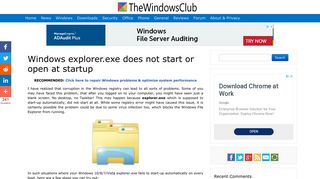 
                            9. Windows explorer.exe does not start or open at startup