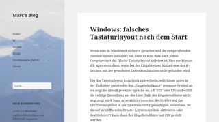 
                            10. Windows: falsches Tastaturlayout nach dem Start › Marc's Blog
