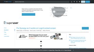 
                            4. windows - Fix Synergy so it works on Login/Locked screen - Super User