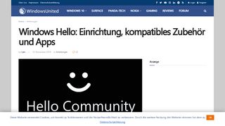 
                            10. Windows Hello: Einrichtung, ...