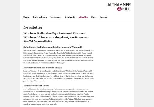 
                            6. Windows Hello: Goodbye Passwort! So funktioniert das Einloggen per ...