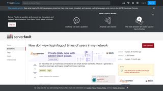 
                            7. windows - How do I view login/logout times of users in my network ...