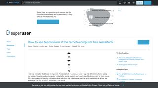 
                            12. windows - How to use teamviewer if the remote computer has ...