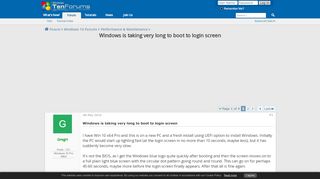 
                            11. Windows is taking very long to boot to login screen - Windows 10 ...