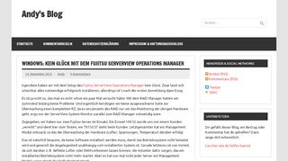 
                            8. Windows: Kein Glück mit dem Fujitsu ServerView Operations Manager ...
