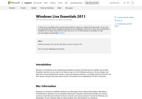 
                            5. Windows Live Essentials 2011 - Microsoft Support