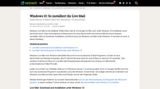 
                            7. Windows Live Mail: Download, Installation und Einrichtung unter ...