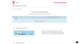 
                            7. Windows Live Mail - E-Mail-Verschlüsselung einrichten für E-Mail @t ...