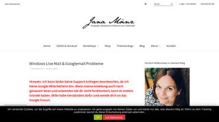 
                            5. Windows Live Mail & Googlemail Probleme › Jana Mänz - Fotografin ...