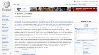 
                            9. Windows Live Mail – Wikipedia