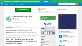 
                            10. Windows Live Messenger - MSN Messenger (Windows) - Télécharger