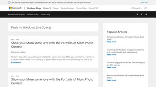 
                            5. Windows Live Spaces Archives | Windows Experience Blog