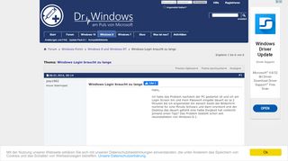 
                            7. Windows Login braucht zu lange - Dr. Windows