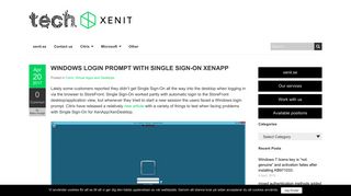 
                            5. Windows Login prompt with Single Sign-On XenApp – Xenit Technical