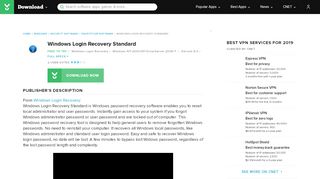 
                            2. Windows Login Recovery Standard - Free download and software ...