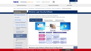 
                            7. Windows Login Security Software, Computer Login, Finger ... - NEC