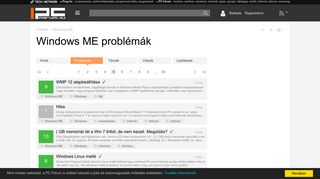 
                            9. Windows ME problémák - PC Fórum