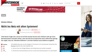 
                            6. Windows-Oldtimer: Nicht ins Netz mit alten Systemen! - Computerwoche