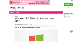 
                            9. Windows: PC fährt nicht runter - was tun? - Heise