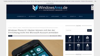 
                            11. Windows Phone 8.1-Nutzer können sich bei der Einrichtung nicht mit ...