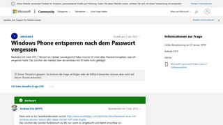 
                            6. Windows Phone entsperren nach dem Passwort vergessen - Microsoft ...