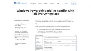 
                            1. Windows Powerpoint add-ins conflict with Poll Everywhere app | Poll ...