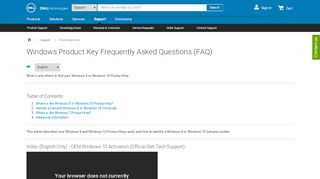 
                            9. Windows Product Key Frequently Asked Questions (FAQ) | Dell US