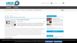 
                            10. Windows-Programme unter Linux mit Wine - LinuxCommunity