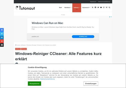 
                            8. Windows-Reiniger CCleaner: Alle Features kurz erklärt | Der Tutonaut