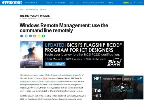 
                            9. Windows Remote Management: use the command line remotely ...