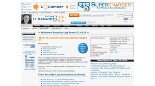 
                            4. Windows Security Log Event ID 4624 - An account was ...