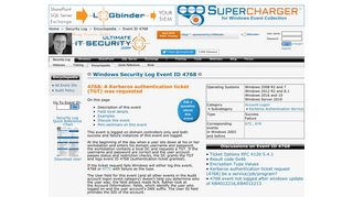 
                            1. Windows Security Log Event ID 4768 - A Kerberos authentication ...