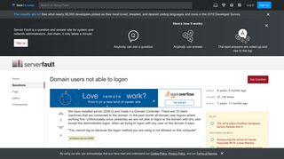 
                            6. windows server 2008 - Domain users not able to logon - Server Fault