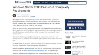 
                            8. Windows Server 2008 Password Complexity Requirements ...