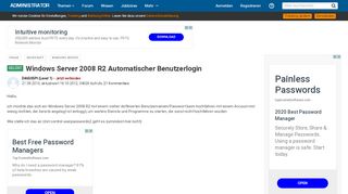 
                            4. Windows Server 2008 R2 Automatischer Benutzerlogin - Administrator