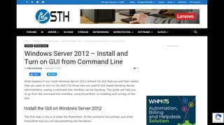 
                            9. Windows Server 2012 - Install and Turn on GUI from the Command Line